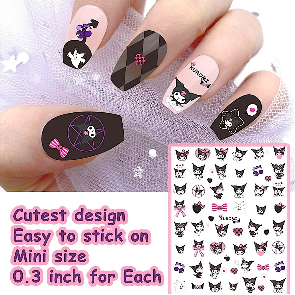 💌 BO/GO$6 Kuromi Nail Stickers
